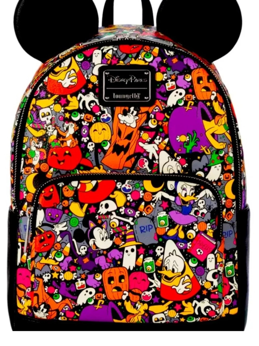 Loungefly Disney Parks Halloween Mini Backpack - Black/Multi